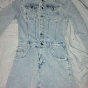 Light Blue Denim Jacket Dress